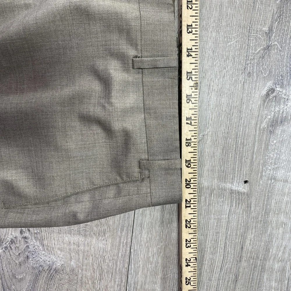 Peter‎ Millar Pants Mens 42R Beige Wool Blend Dress Slacks Flat Front Canada